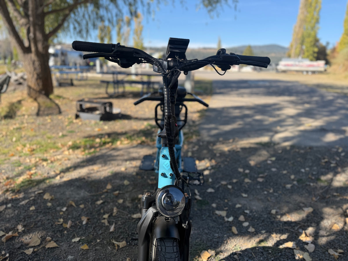 Pre- Owned XPedition2 Raindrop Blue Long-Range Dual-Battery eBike