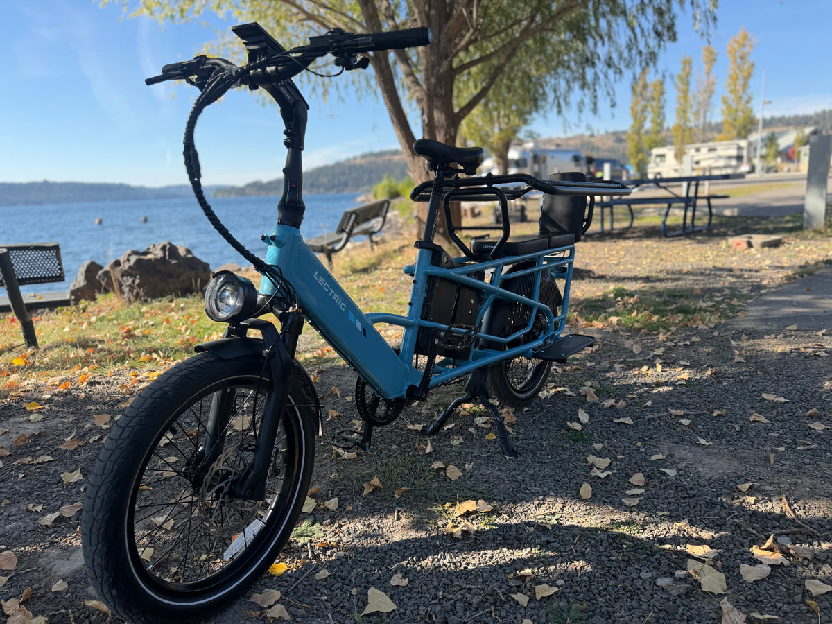 Pre- Owned XPedition2 Raindrop Blue Long-Range Dual-Battery eBike