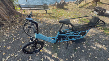 Pre- Owned XPedition2 Raindrop Blue Long-Range Dual-Battery eBike